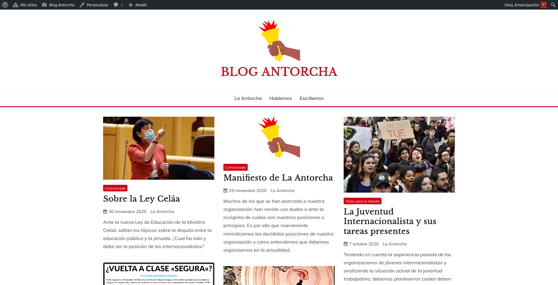 Blog Antorcha